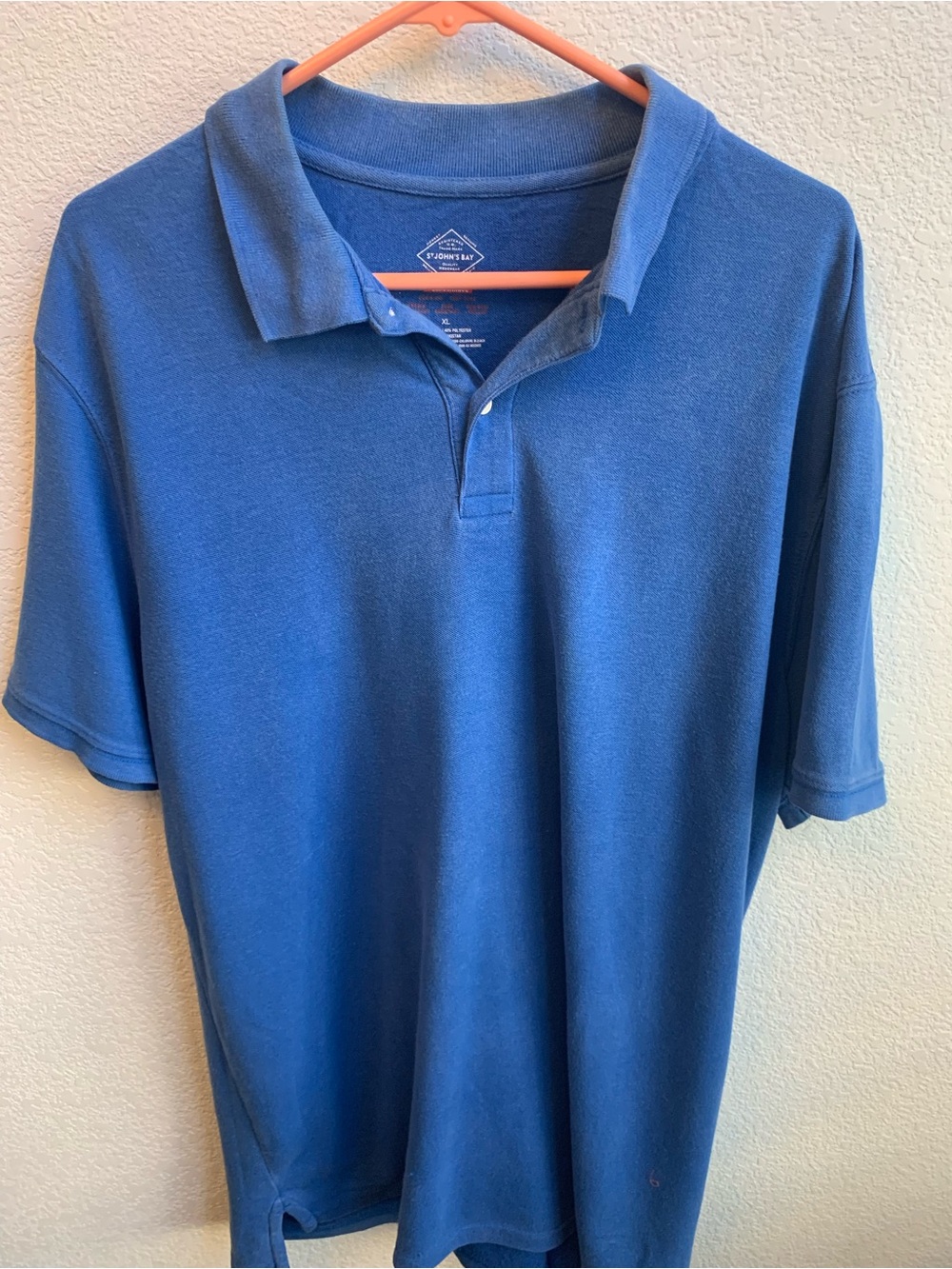 St. John's Bay Men's Blue Polo Shirt